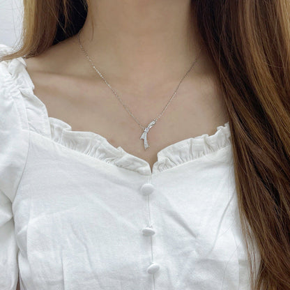 Arisa's Knot Silver Necklace - emmy-rae-jewels.com