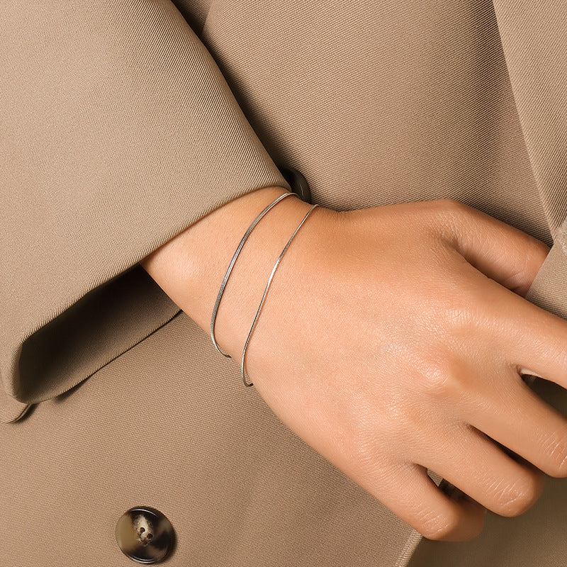Classia Double Layer Golden Bracelet - emmy-rae-jewels.com