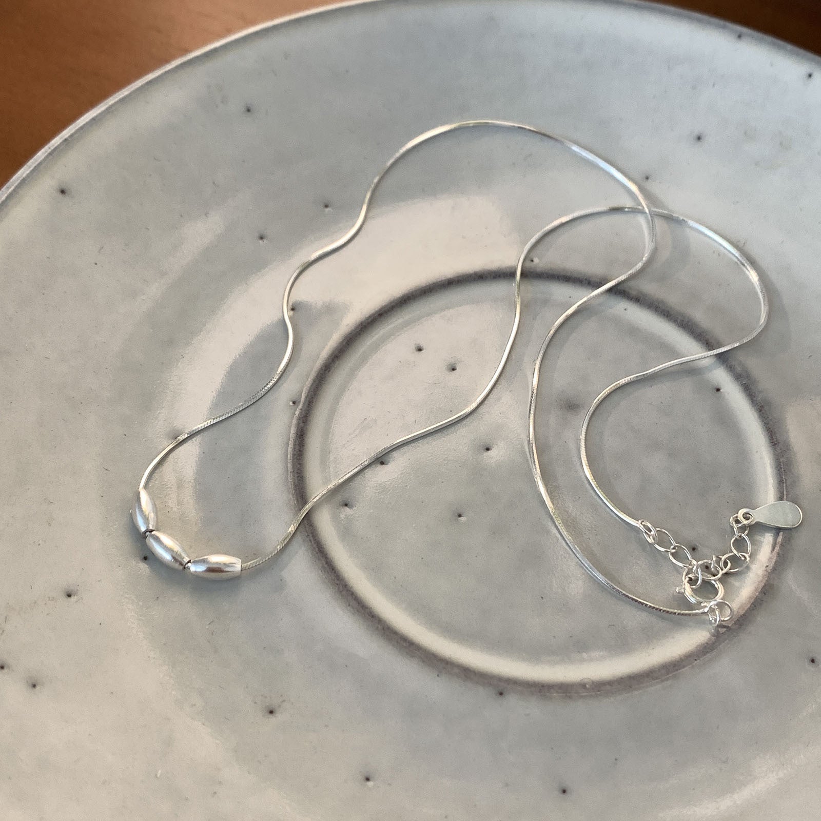 Dalia Snake Chain Millet Necklace - emmy-rae-jewels.com