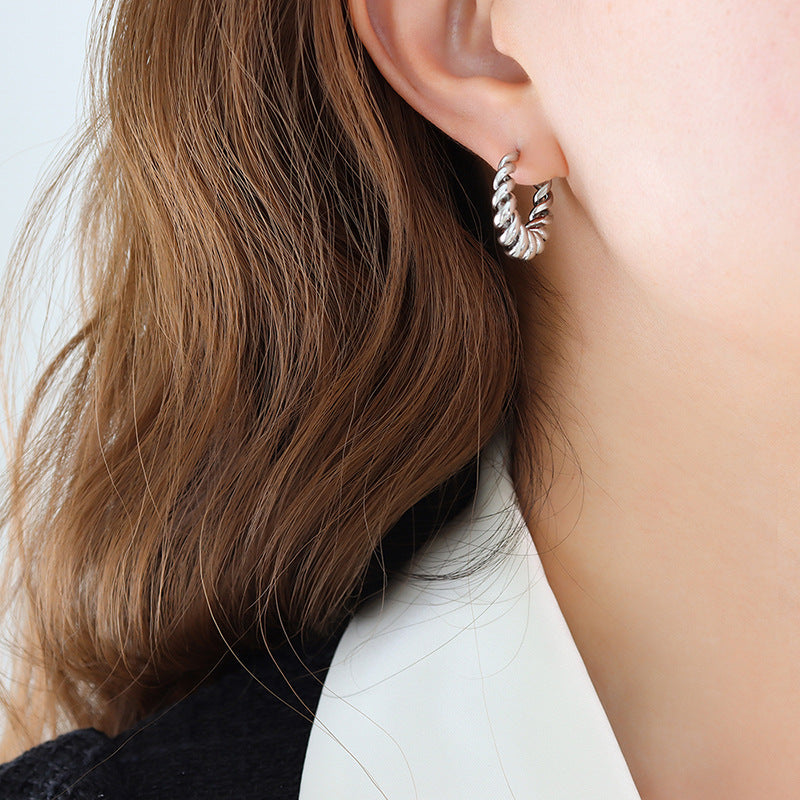 Aurum Golden Twist Earrings - emmy-rae-jewels.com