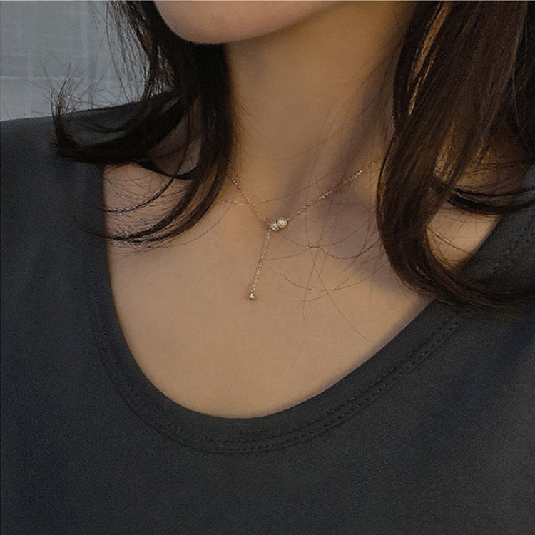 Claudia Pearl Drop Necklace - emmy-rae-jewels.com