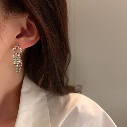 Glimmer Zirconia Star Earrings - emmy-rae-jewels.com