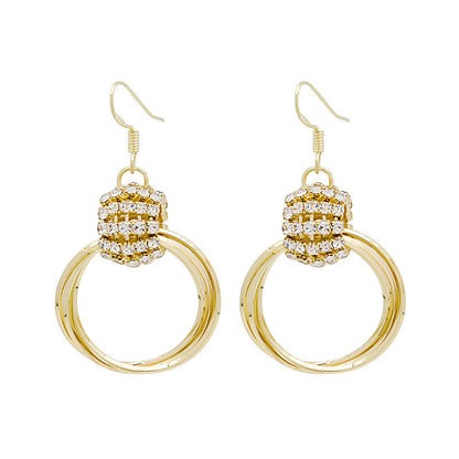 Anastasia Gold Plated Loop Earrings - emmy-rae-jewels.com