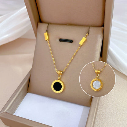 Amalia's Time Reversible Gold Necklace - emmy-rae-jewels.com