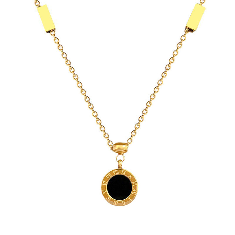 Amalia's Time Reversible Gold Necklace - emmy-rae-jewels.com