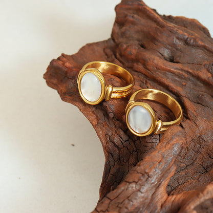 Belle Golden Seashell Ring - emmy-rae-jewels.com