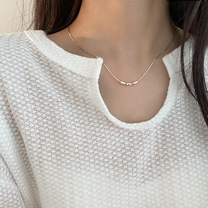 Dalia Snake Chain Millet Necklace - emmy-rae-jewels.com