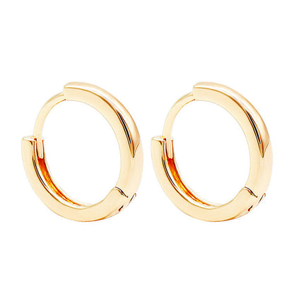 Aurelia Hoop Hug Gold Earrings - emmy-rae-jewels.com