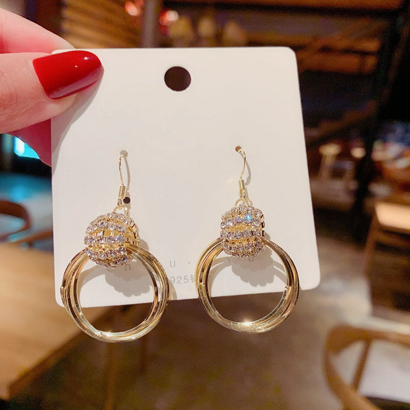 Anastasia Gold Plated Loop Earrings - emmy-rae-jewels.com