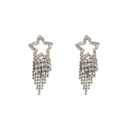 Glimmer Zirconia Star Earrings - emmy-rae-jewels.com
