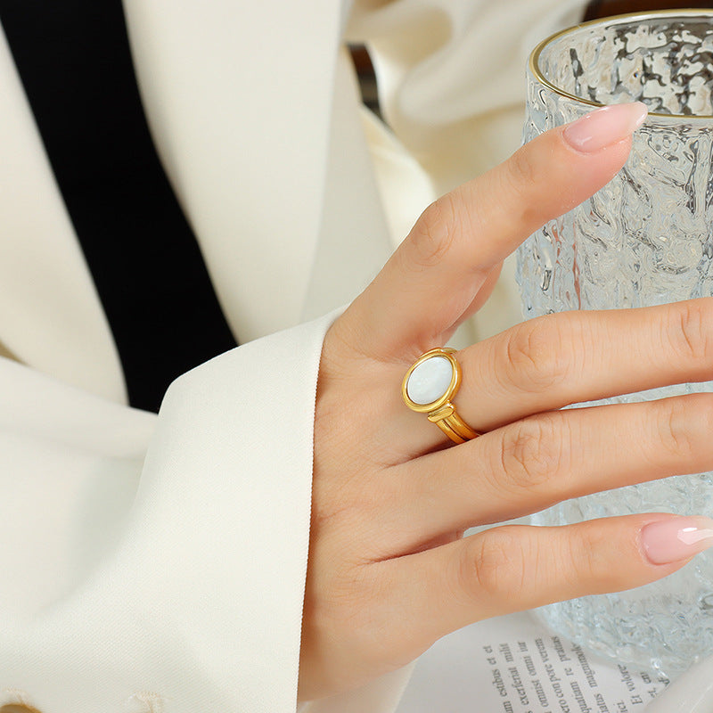 Belle Golden Seashell Ring - emmy-rae-jewels.com