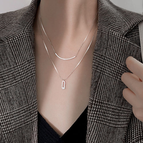 Gia Layered Crystal Necklace