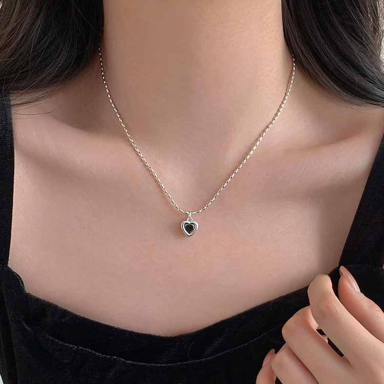 Ada Silver Heart Pendant - emmy-rae-jewels.com