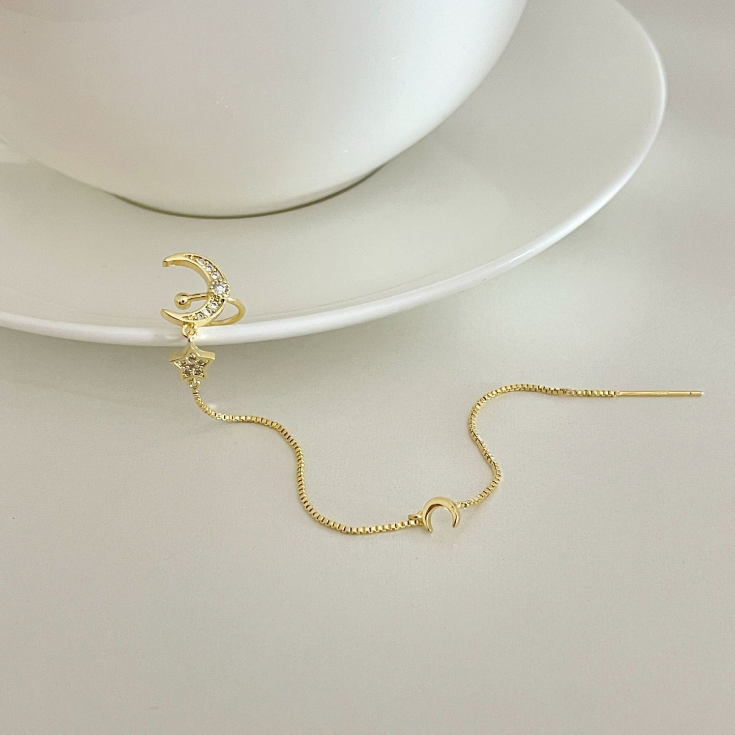 Celestial Star And Moon Earrings - emmy-rae-jewels.com