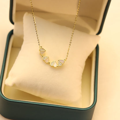 Ellaine Zirconia Four Leaf Clover Necklace - emmy-rae-jewels.com