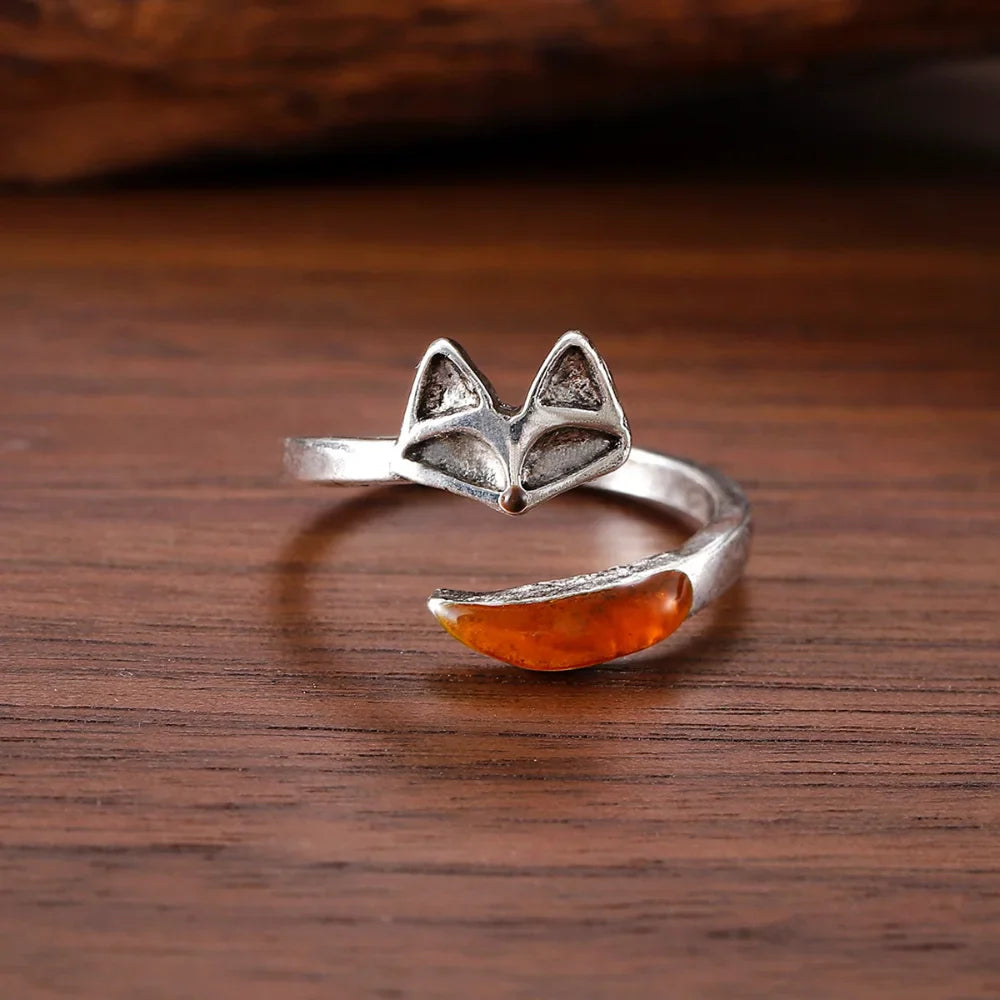 Vintage Fox Spirit Ring - emmy-rae-jewels.com