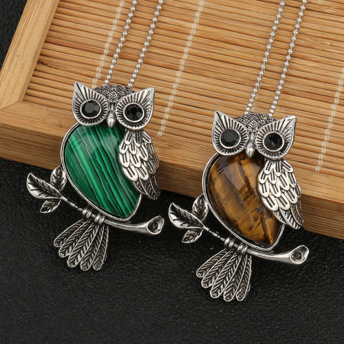 Crystal Owl Wisdom Pendant Necklace - emmy-rae-jewels.com