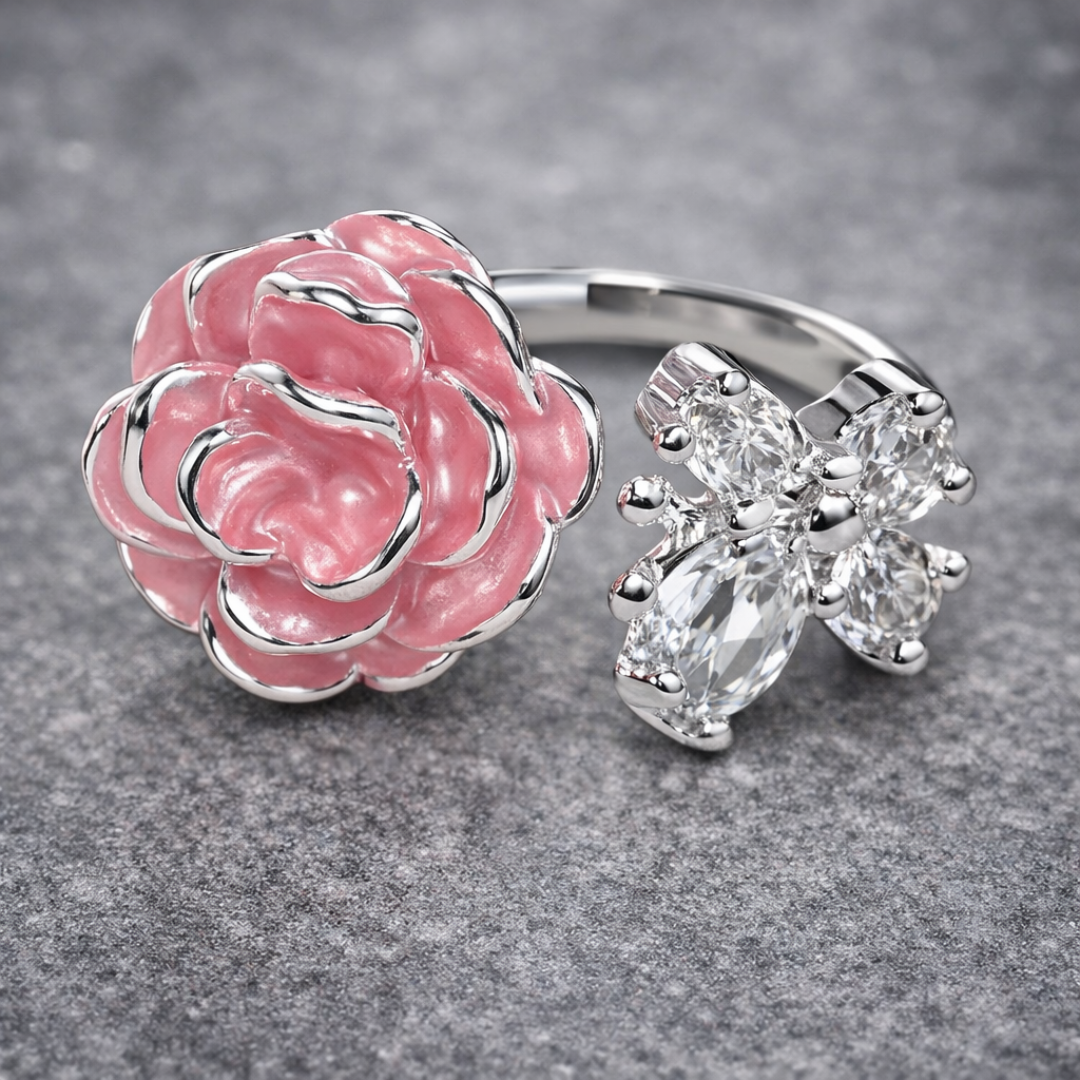 Flower Silver Vintage Ring