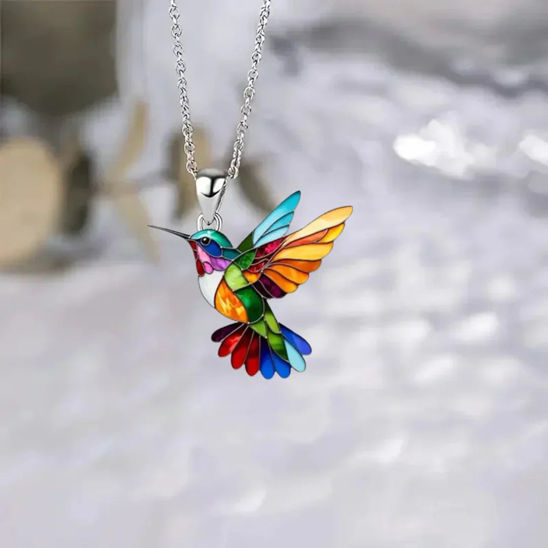 Beautiful Hummingbird Necklace with Bonus Earrings – Limited Time Offer - emmy-rae-jewels.com