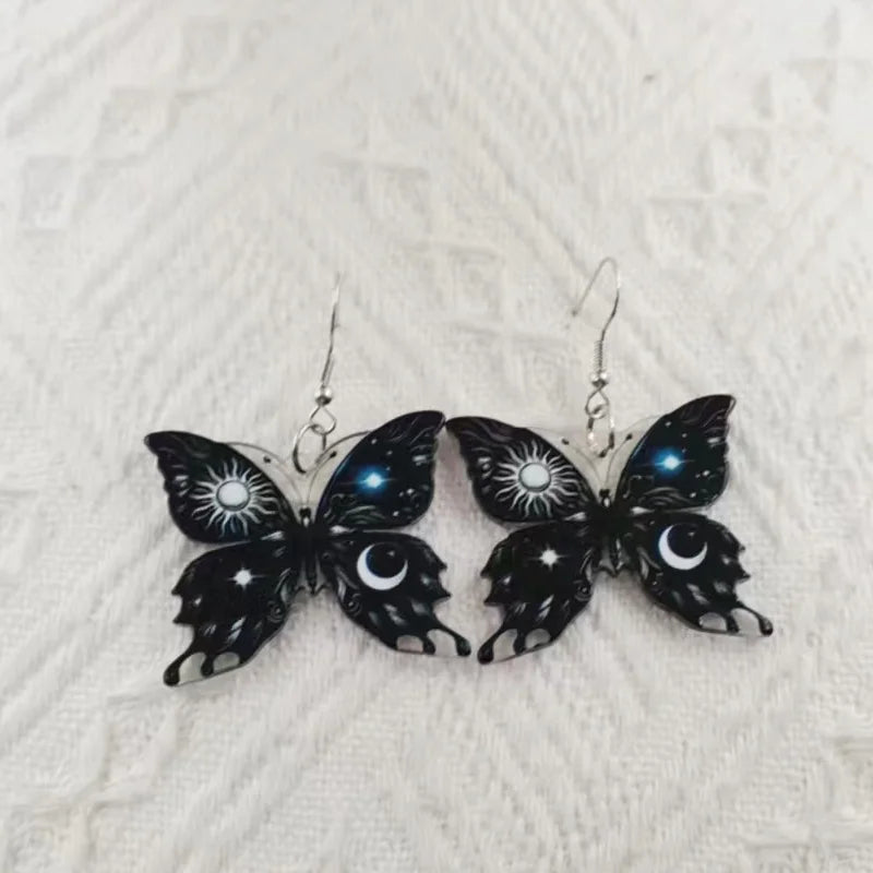 Sun Moon Butterfly Earrings - emmy-rae-jewels.com