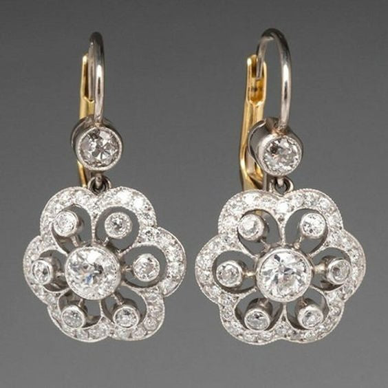 Vintage Crystal Mandala Earrings - emmy-rae-jewels.com