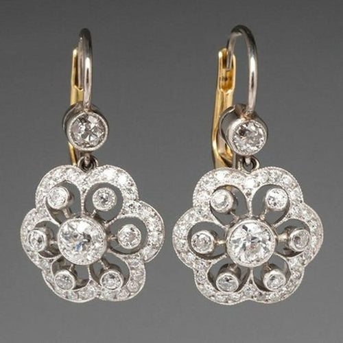 Vintage Crystal Mandala Earrings - emmy-rae-jewels.com