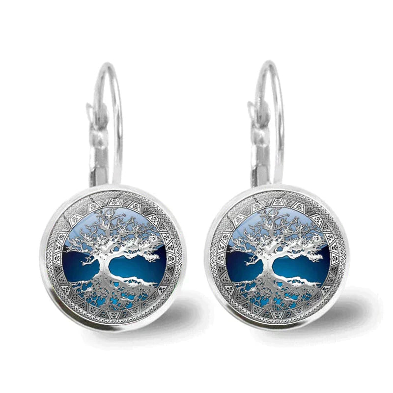 Silver Tree of Life Earrings - emmy-rae-jewels.com