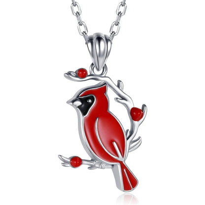 Red Cardinal Memorial Necklace - emmy-rae-jewels.com