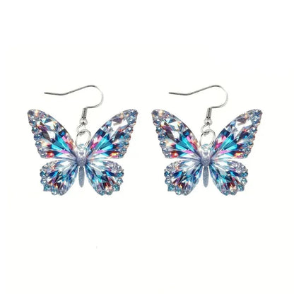 Sparkling Butterfly Statement Earrings - emmy-rae-jewels.com