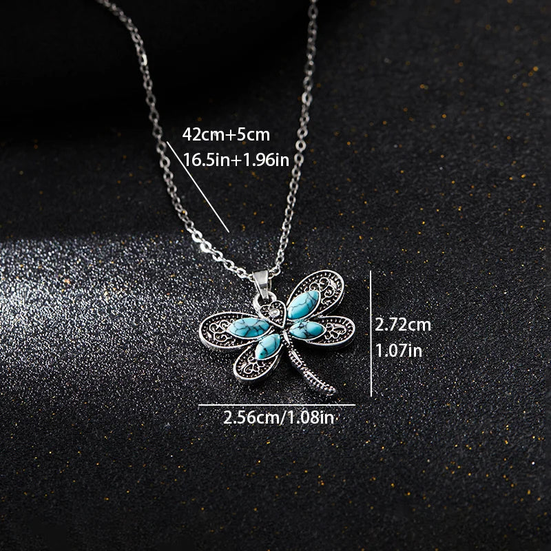 Dragonfly Dreams Silver Pendant Necklace - emmy-rae-jewels.com