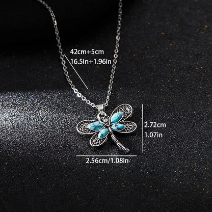 Dragonfly Dreams Silver Pendant Necklace - emmy-rae-jewels.com
