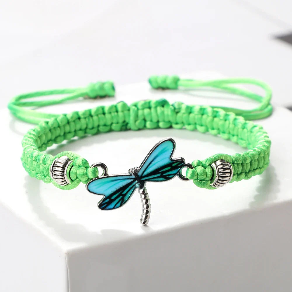 Dragonfly Dreams Handwoven Bracelet - emmy-rae-jewels.com