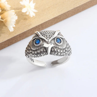 Sterling Silver Owl Ring - emmy-rae-jewels.com