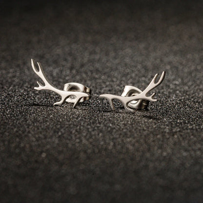Deer Antler Stud Earrings - emmy-rae-jewels.com
