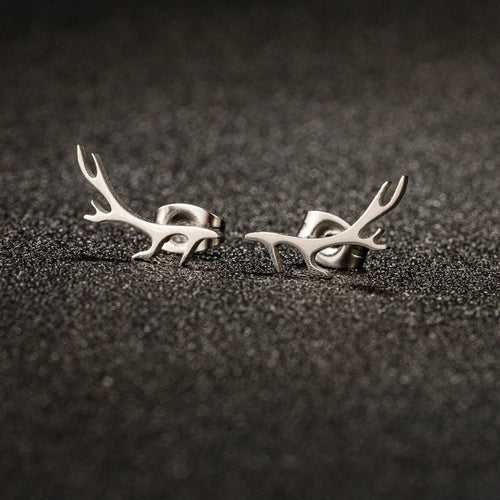 Deer Antler Stud Earrings - emmy-rae-jewels.com