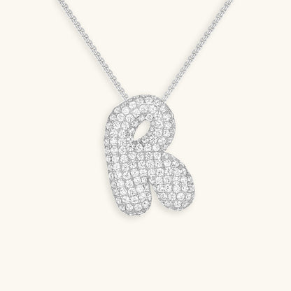Hailey Bubble Initial Necklace - emmy-rae-jewels.com
