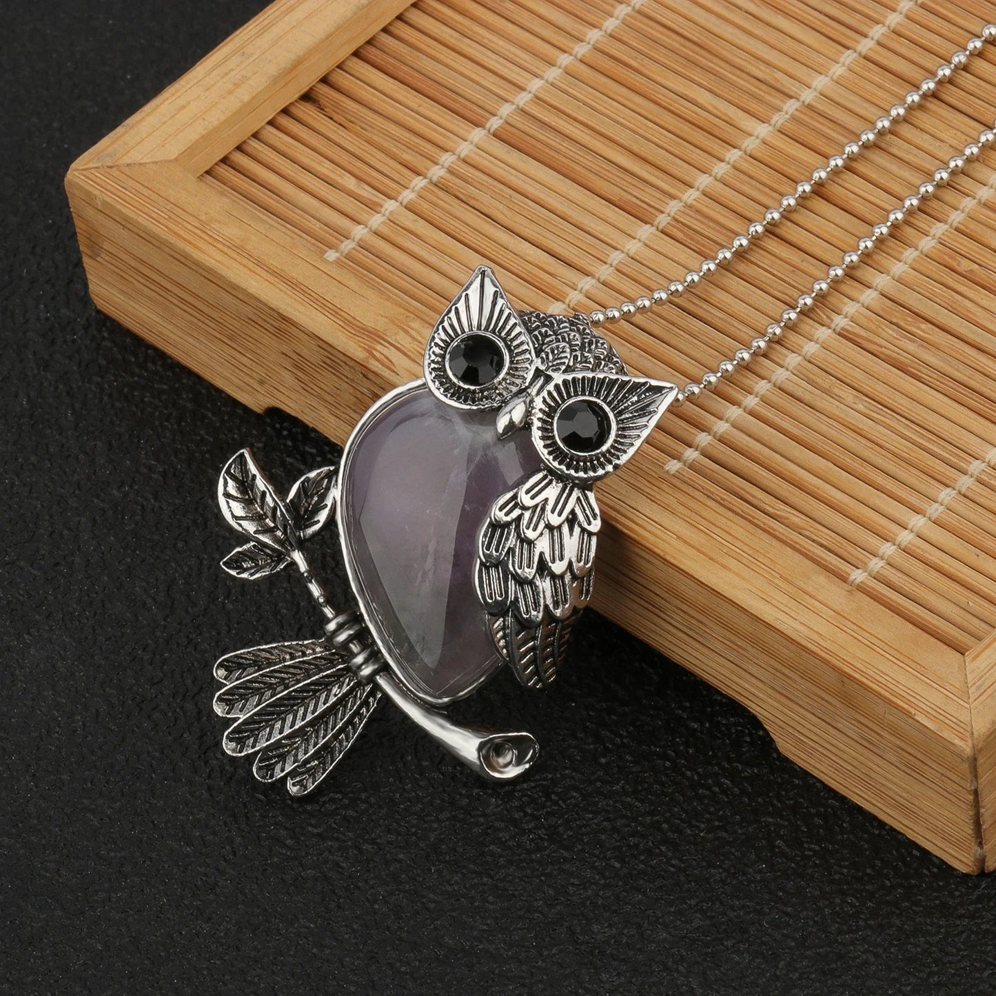 Crystal Owl Wisdom Pendant Necklace - emmy-rae-jewels.com