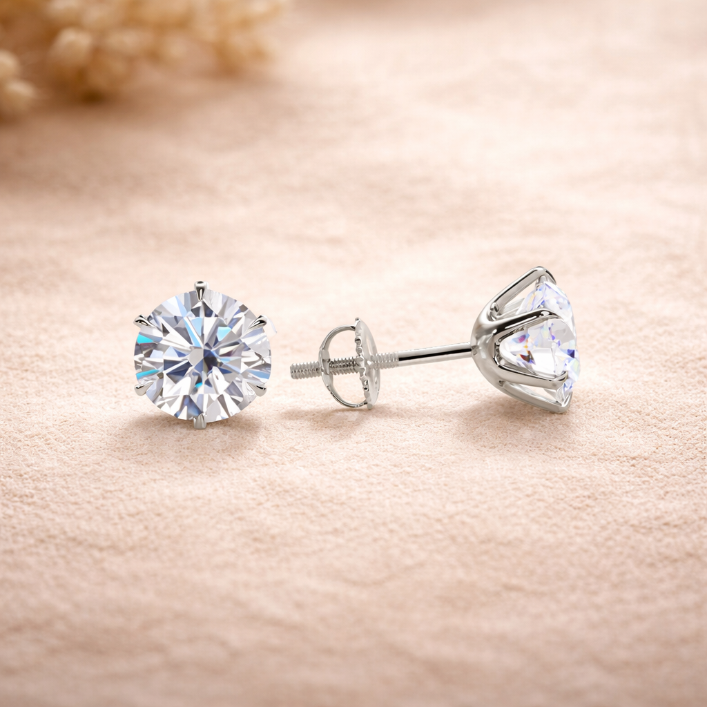 Chic White Gold Tera Earrings