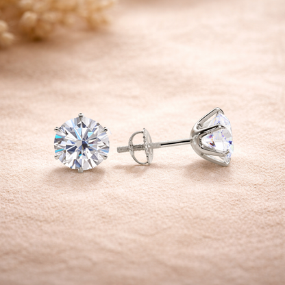 Chic White Gold Tera Earrings