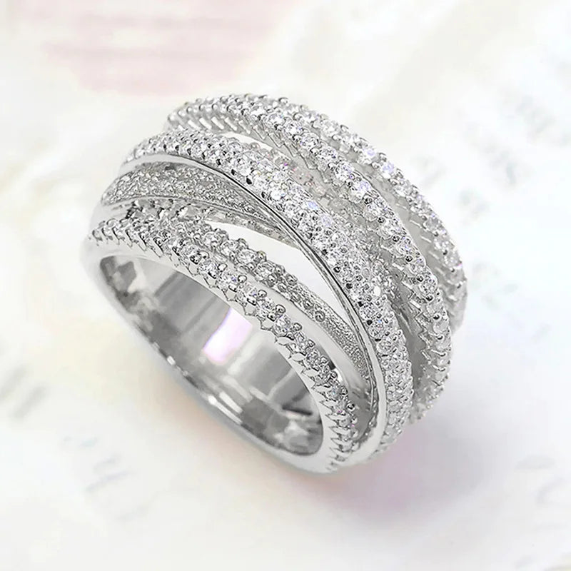 Luxury Multi Layered Cross Ring - emmy-rae-jewels.com