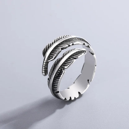 Adjustable Inspired Ring Feather - emmy-rae-jewels.com