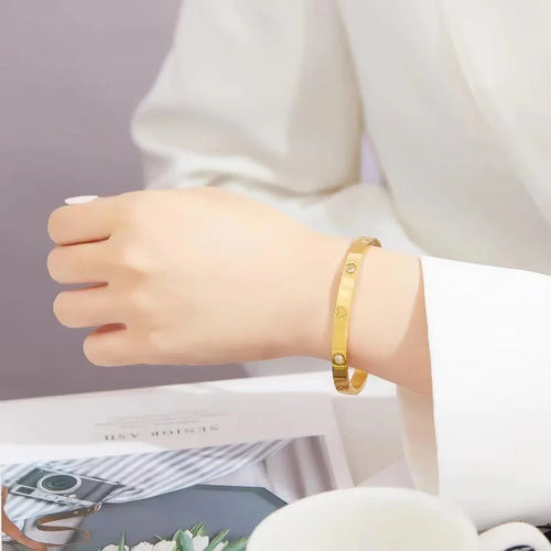 Elegant Crystal Bangles