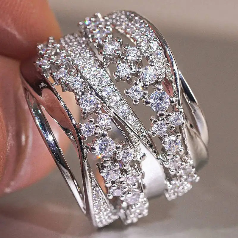 Luxury Crystal Layer Ring - emmy-rae-jewels.com