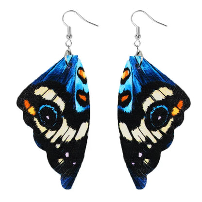 Vintage Exotic Butterfly Wings Earrings