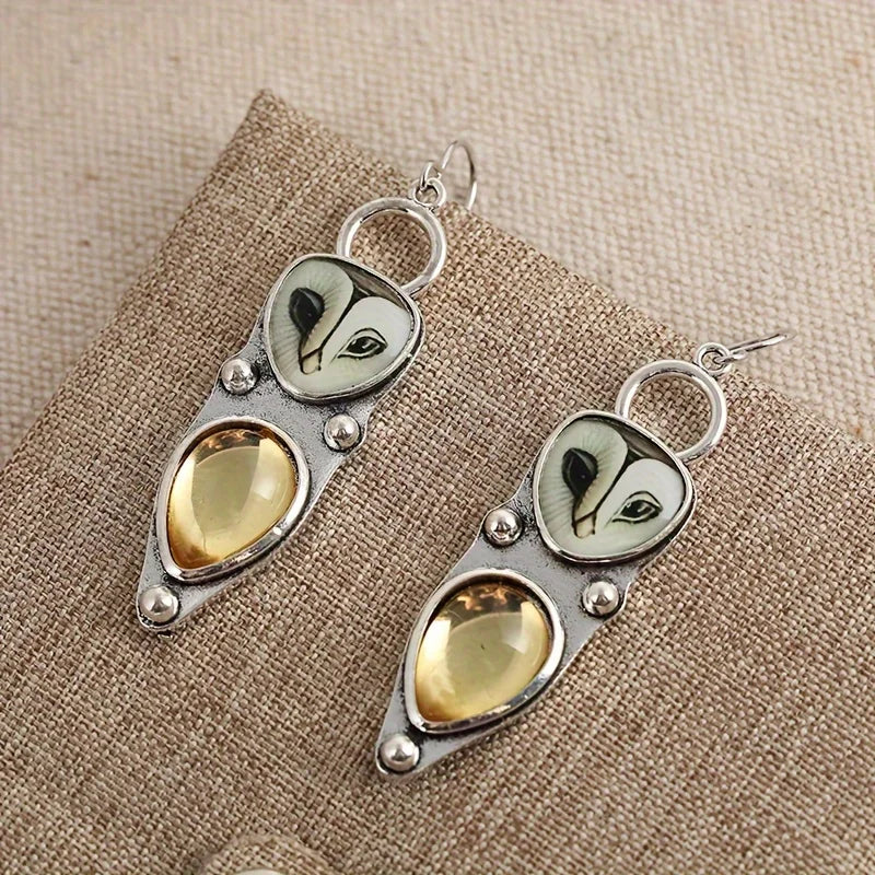 Boho Owl Drop Earrings - emmy-rae-jewels.com