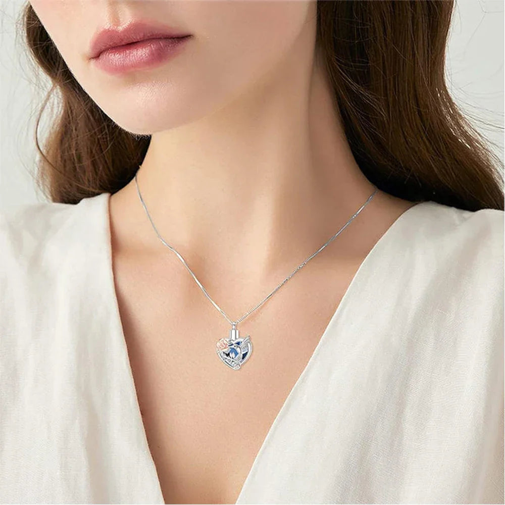 Hummingbird Heart Urn Necklace - emmy-rae-jewels.com