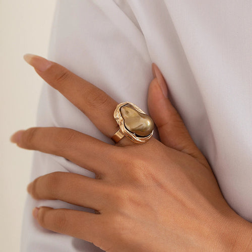 Chunky Baroque Pearl Cocktail Rings - emmy-rae-jewels.com