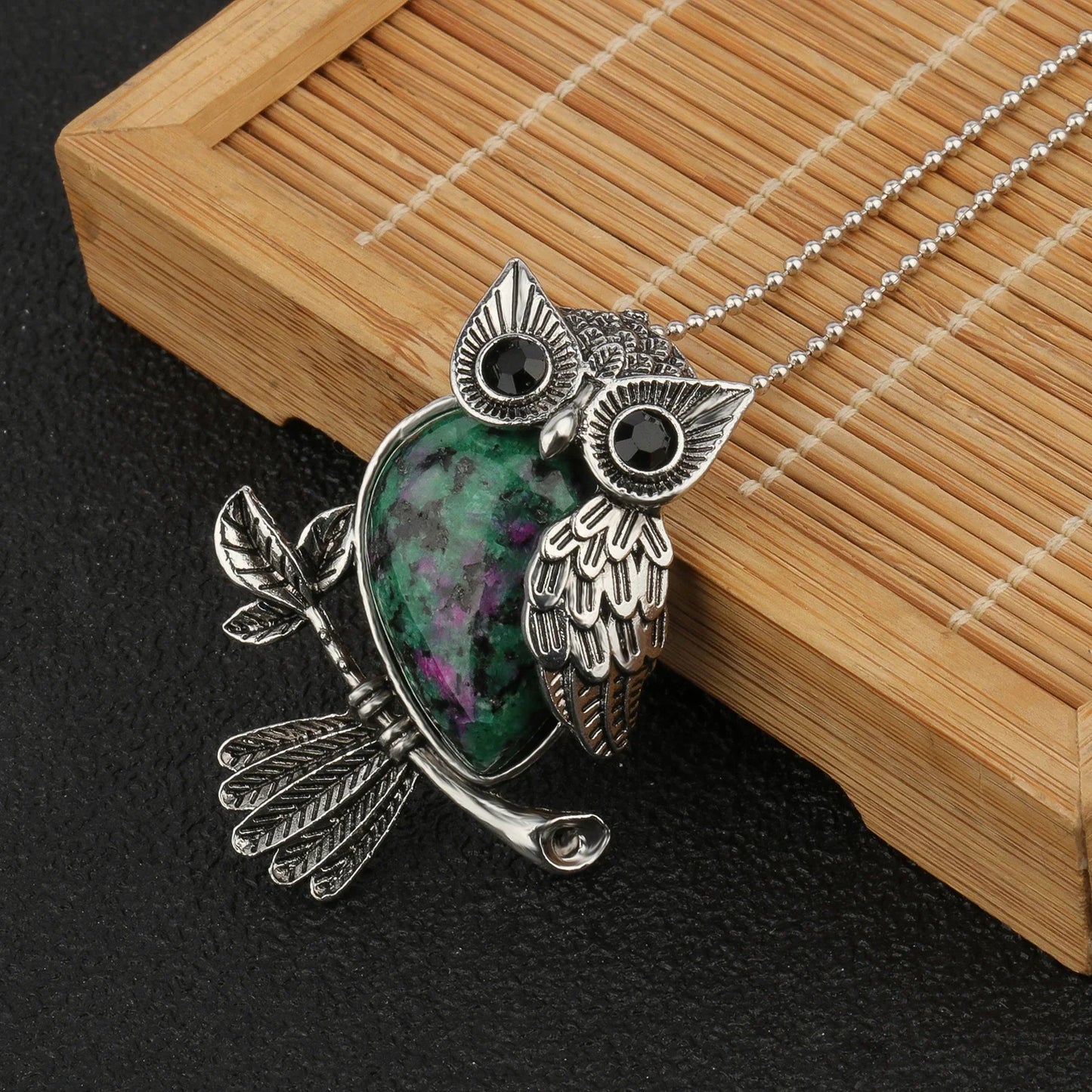 Crystal Owl Wisdom Pendant Necklace - emmy-rae-jewels.com