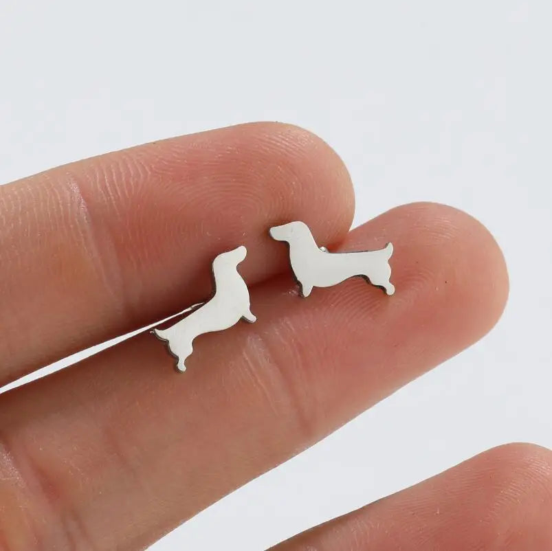 Dachshund Stud Earrings - emmy-rae-jewels.com