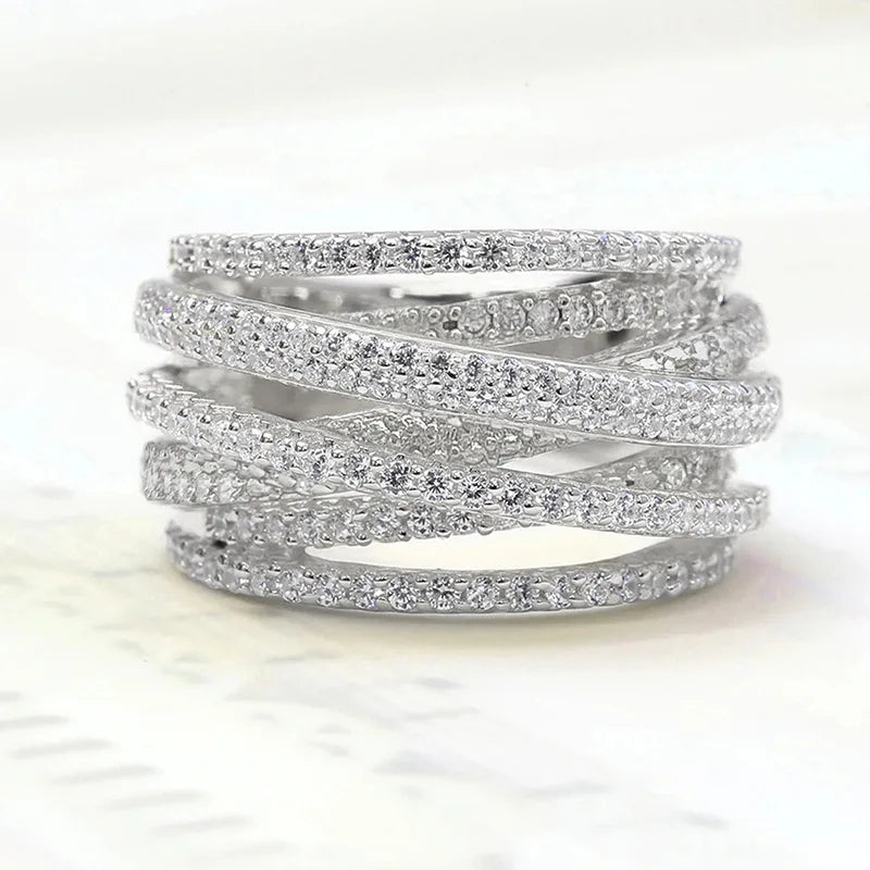 Luxury Multi Layered Cross Ring - emmy-rae-jewels.com